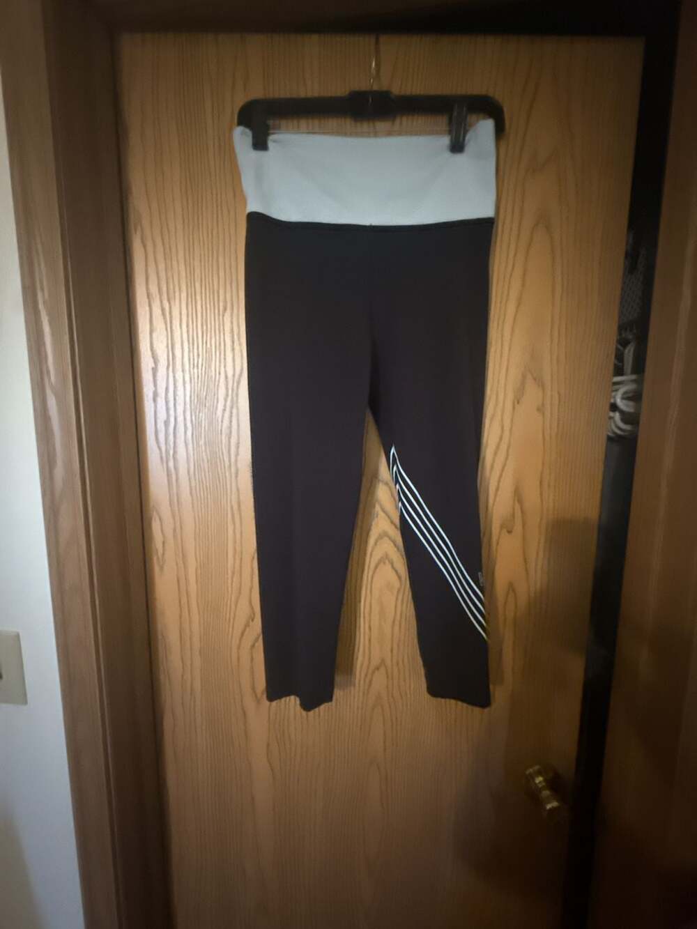 Victoria's Secret Sport Leggings Size‎ S/P Black Contrast Waist